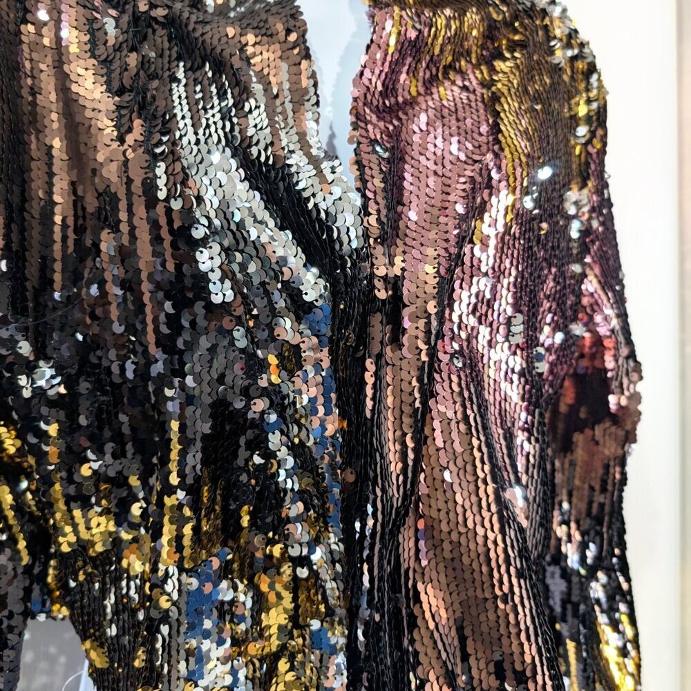 Adore Sequin Blazer Size Large NWT - Picture 5 of 6